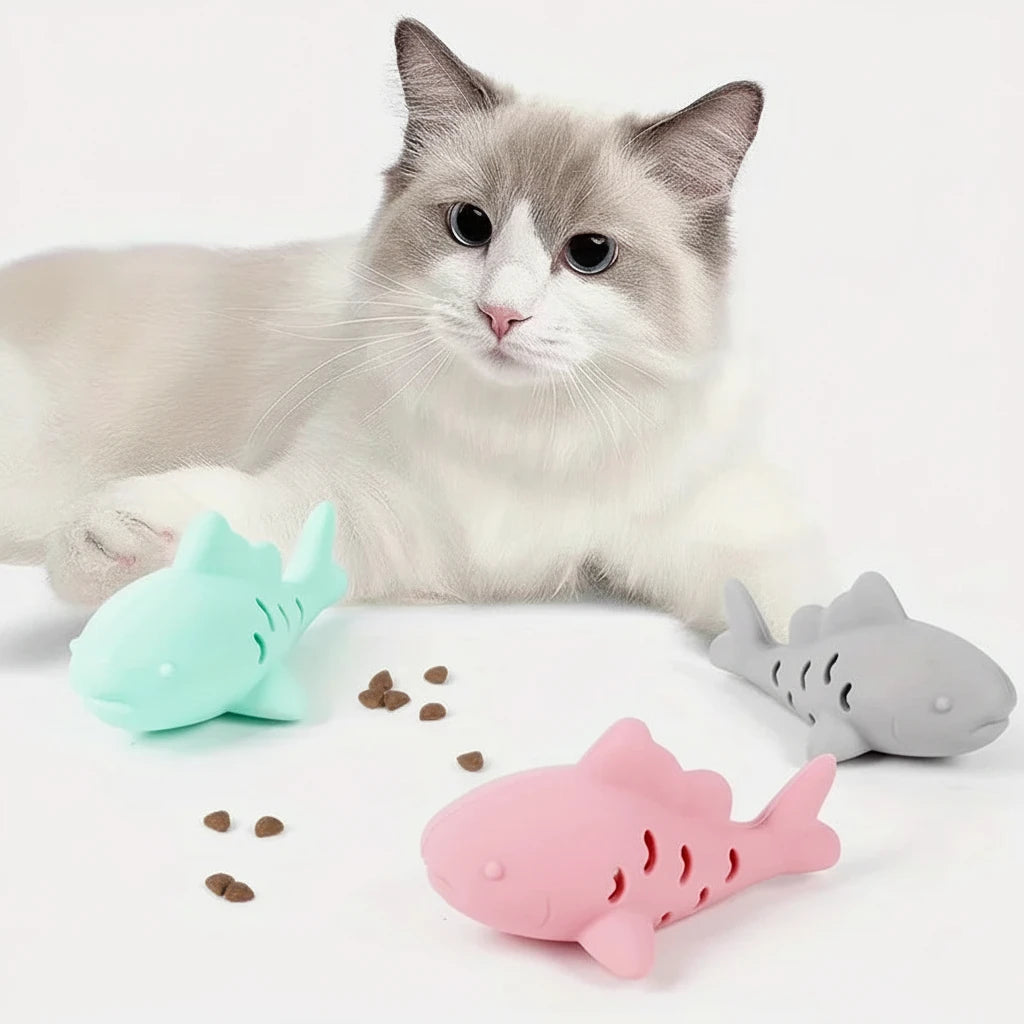 1pc Interactive Cat & Dog Toy - Durable Bite-Resistant Design, Hiding Food & Grinding Teeth Entertainment for Small Pets - Mur&Moi