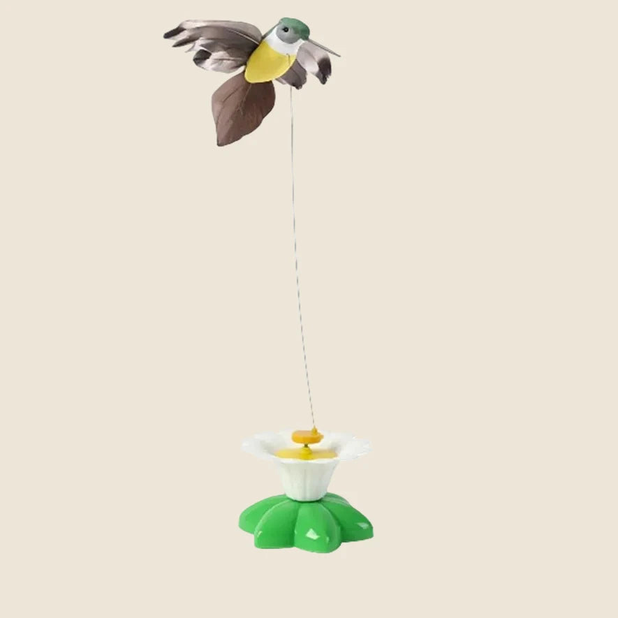 Electric Flying Bird Teasing Stick Automatically Spins Around Hummingbird, Cat Self Hi Toy - Mur&Moi