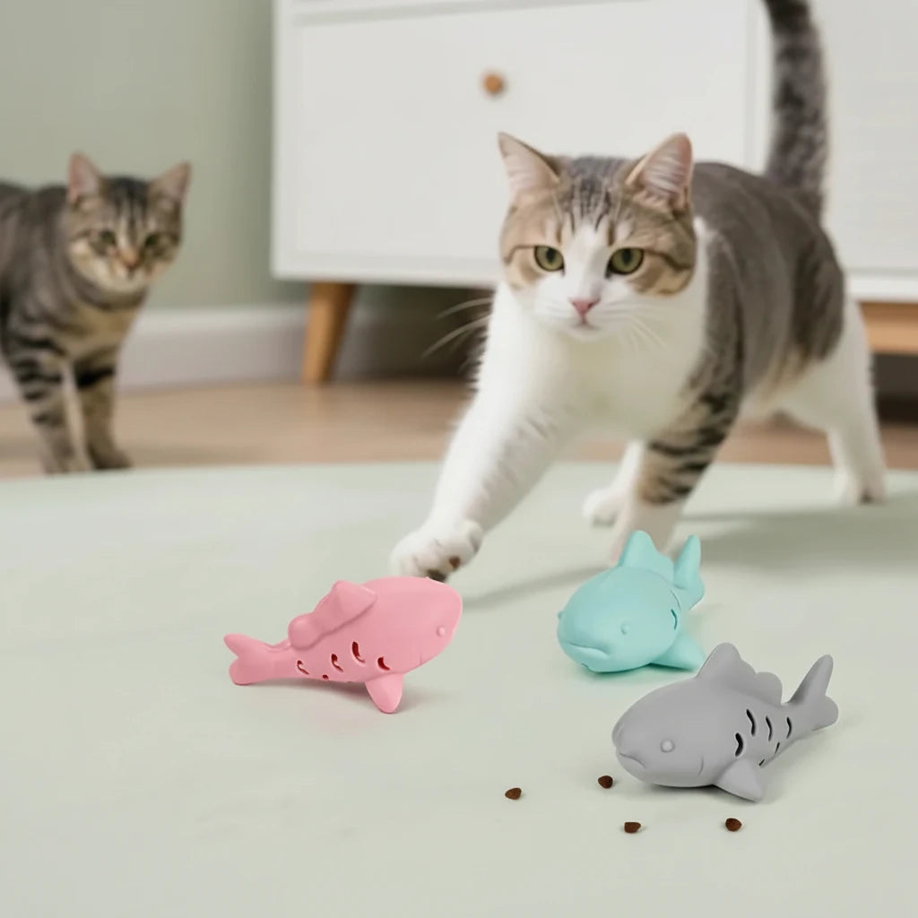 1pc Interactive Cat & Dog Toy - Durable Bite-Resistant Design, Hiding Food & Grinding Teeth Entertainment for Small Pets - Mur&Moi