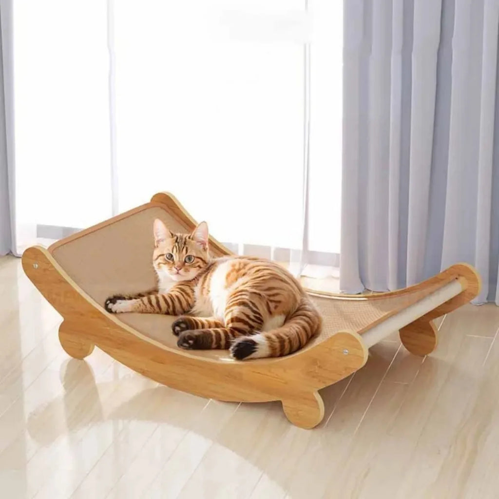 Wooden Cat Scratching Pads Multifuction Cats Sleeping Bed Detachable Wear-resistant Cat Scratch Board Kitten Grinding Cats Toys - Mur&Moi