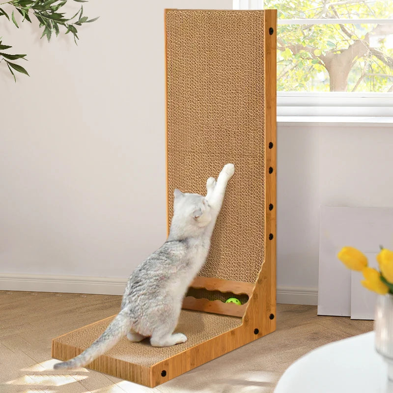 Cat scratching board vertical scratching post duarable cat scratcher high quality Corrugated cardboard Cat Scratching pad - Mur&Moi
