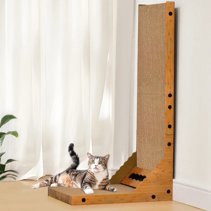 Cat scratching board vertical scratching post duarable cat scratcher high quality Corrugated cardboard Cat Scratching pad - Mur&Moi