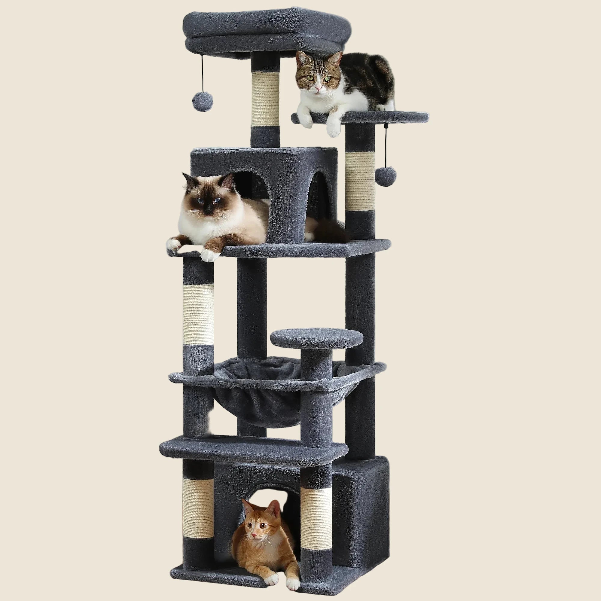 Arbre à chat 6 niveaux Felismart - Mur&Moi