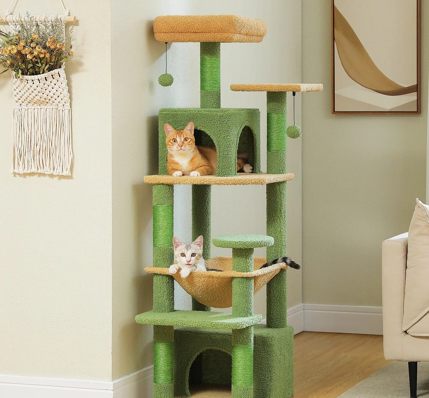 Arbre à chat 6 niveaux Felismart - Mur&Moi