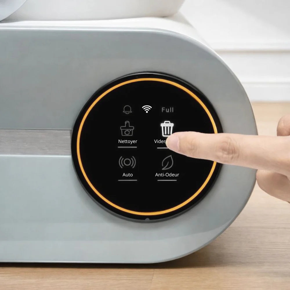 zoom de litière auto-nettoyante connectée - Félismart
